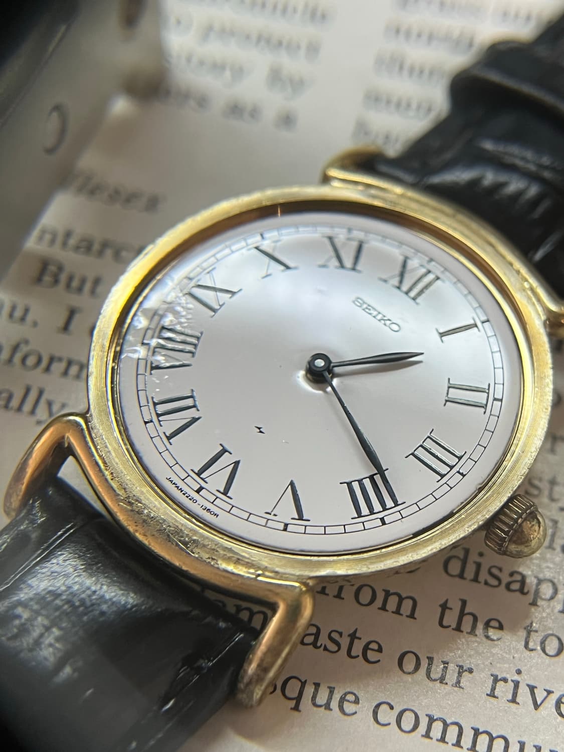 빈티지 세이코 2220-0530 수동 시계 상품이미지8