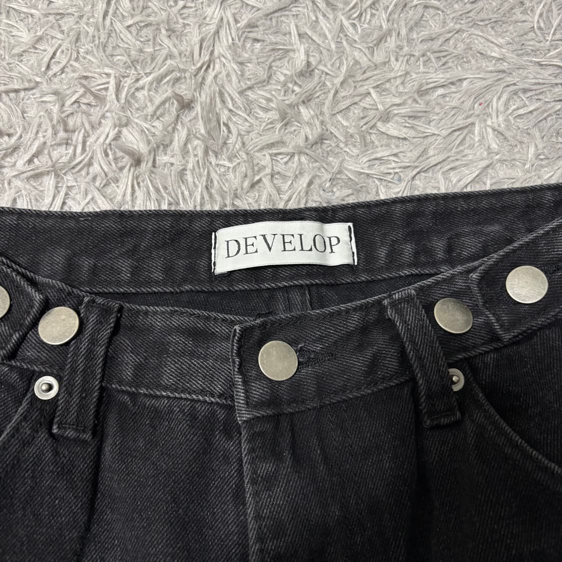 디벨롭 흑청 카고 버뮤다 팬츠 상품이미지3