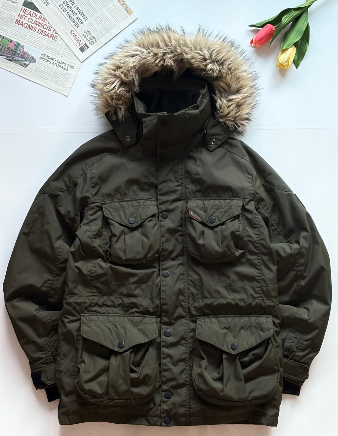 Ralph Lauren RLX 카키 다운 파카 상품이미지2