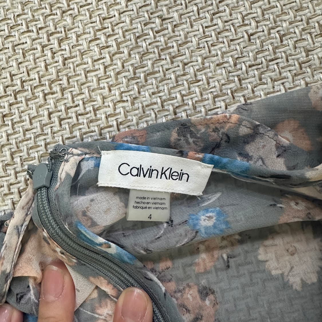 4 캘빈클라인 꽃 프릴 원피스 0415D 상품이미지2