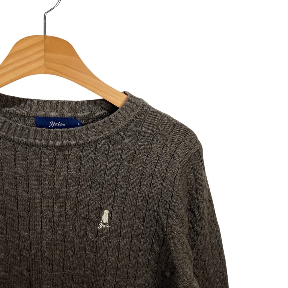 예일 케이블 브라운 니트 상품이미지3