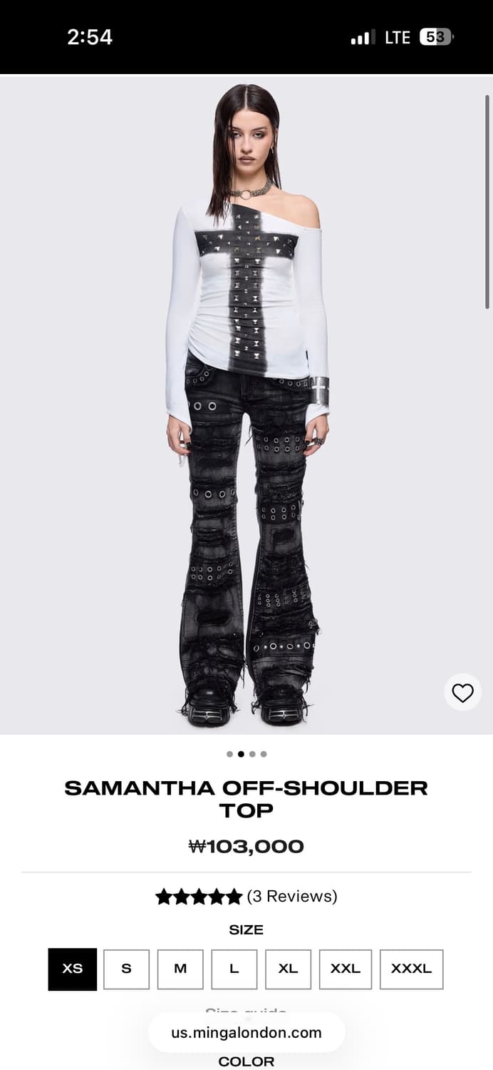 minga london SAMANTHA OFF-SHOULDER TOP 상품이미지5