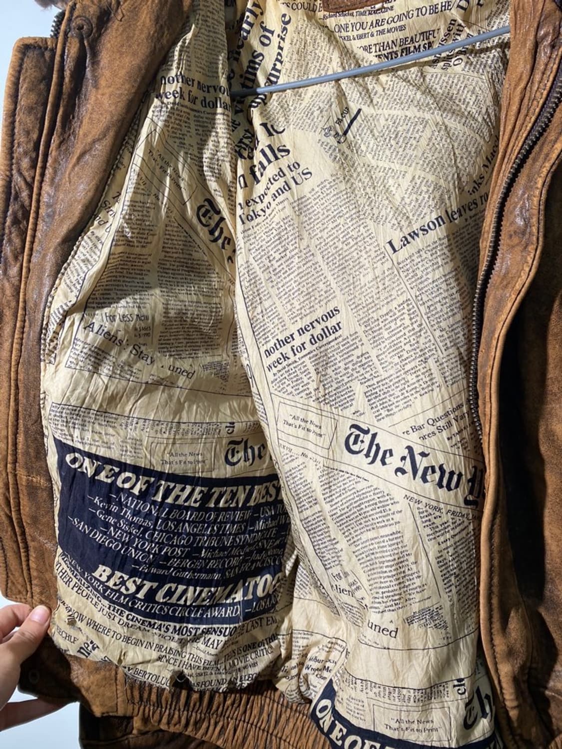 빈티지 리얼 레더 a-2 자켓 상품이미지3