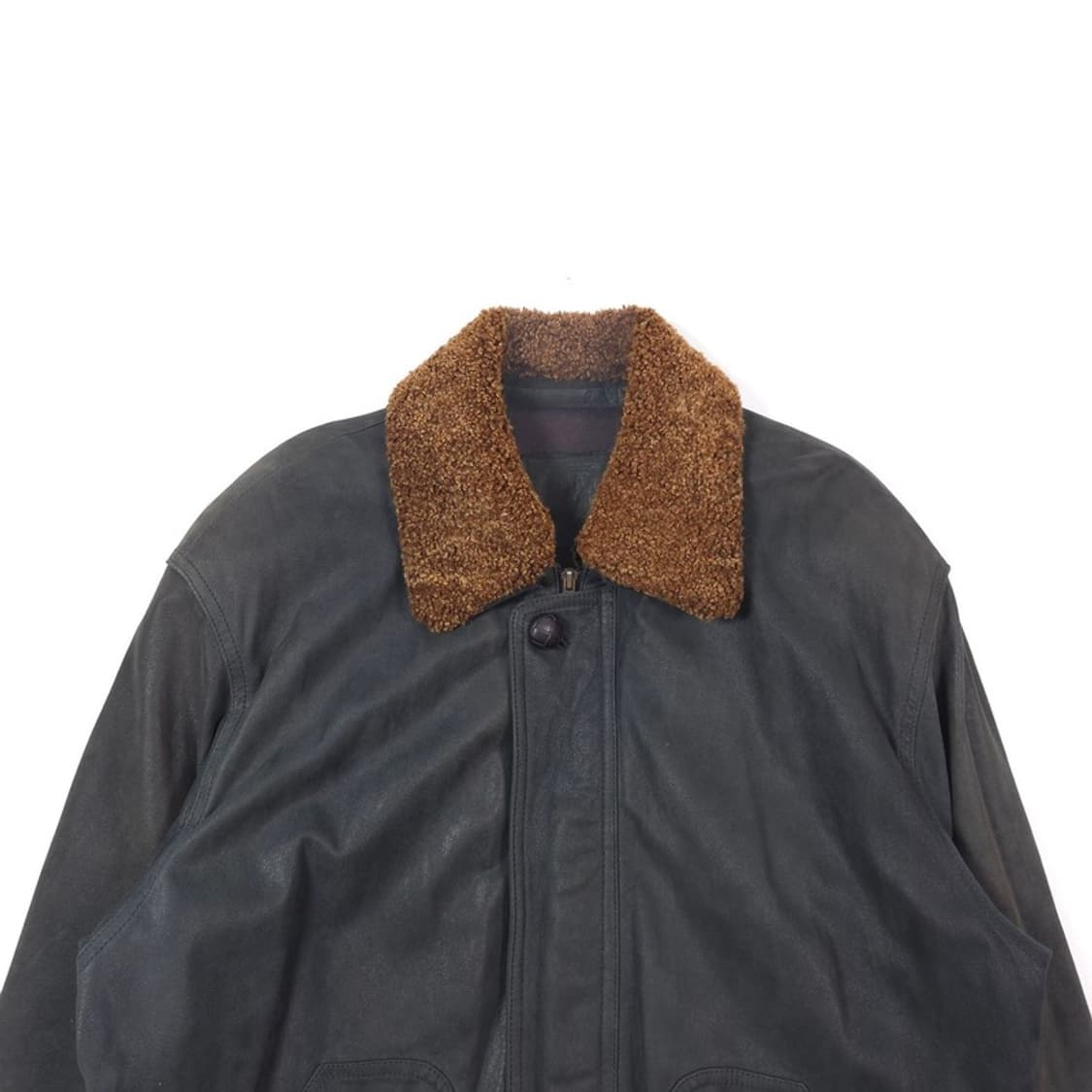CANYON 빈티지 램스킨 에비에이터 가죽 블루종 L 상품이미지3