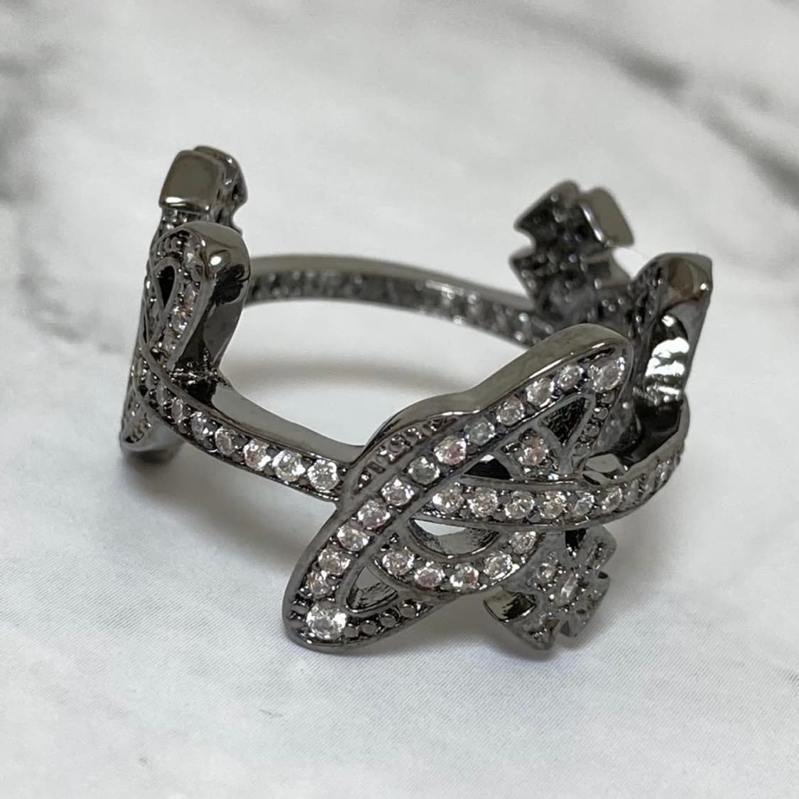 비비안웨스트우드 아카이브 orb 큐빅링 반지(새상품) 상품이미지2