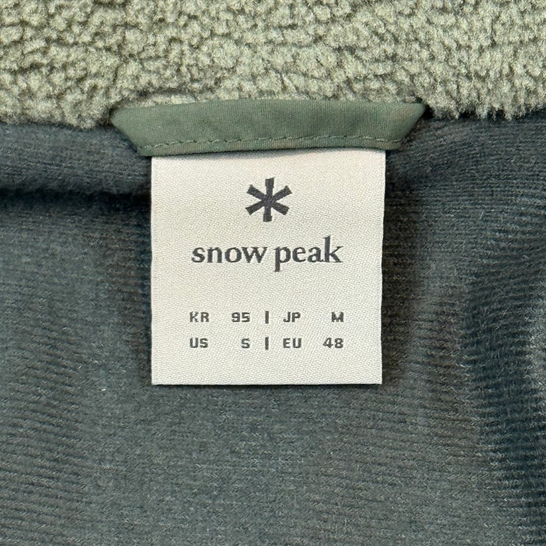 M) 스노우피크 플리스 자켓 올리브 그린 상품이미지7