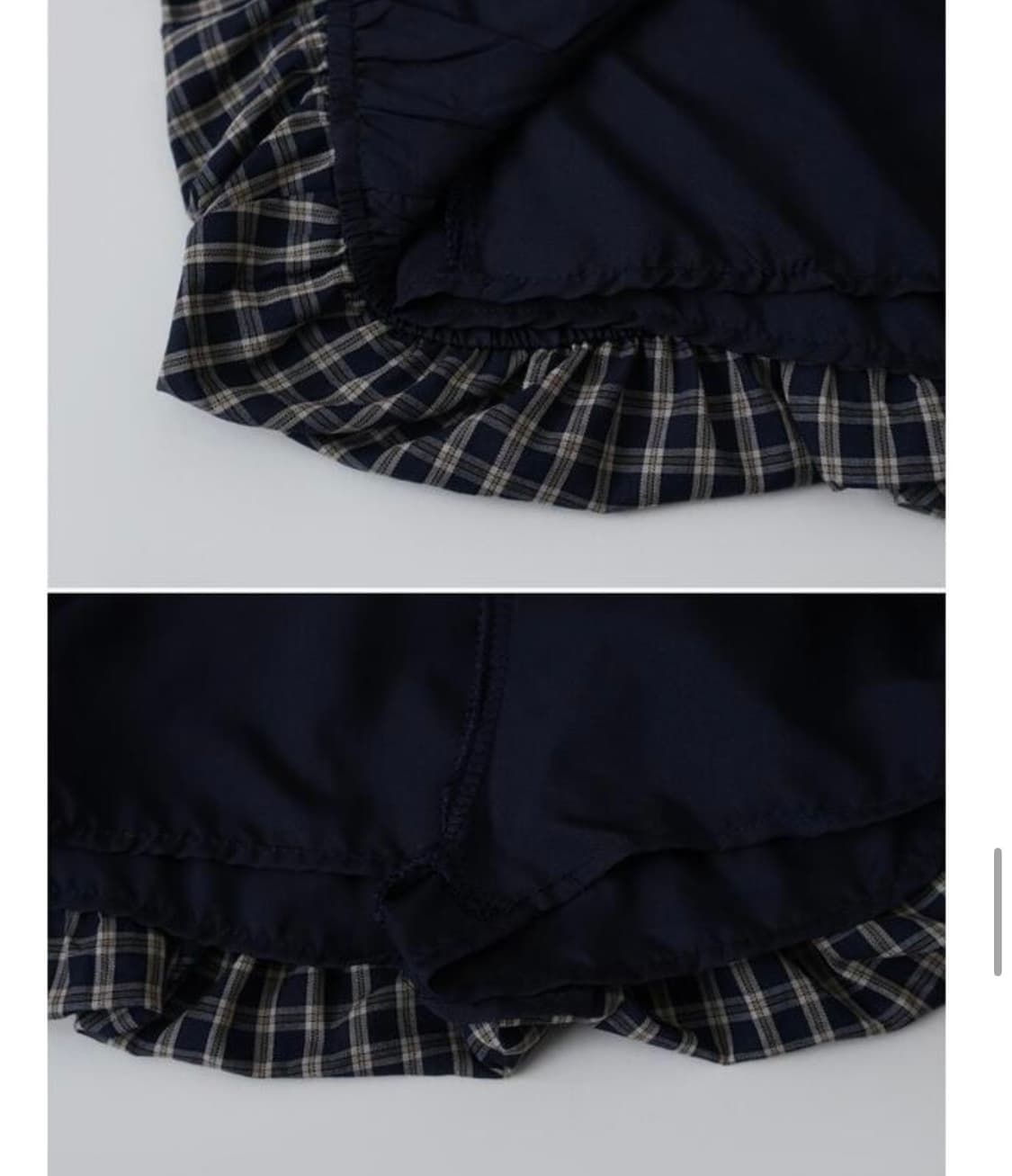 체크 펌킨 미니 벌룬 스커트 상품이미지3
