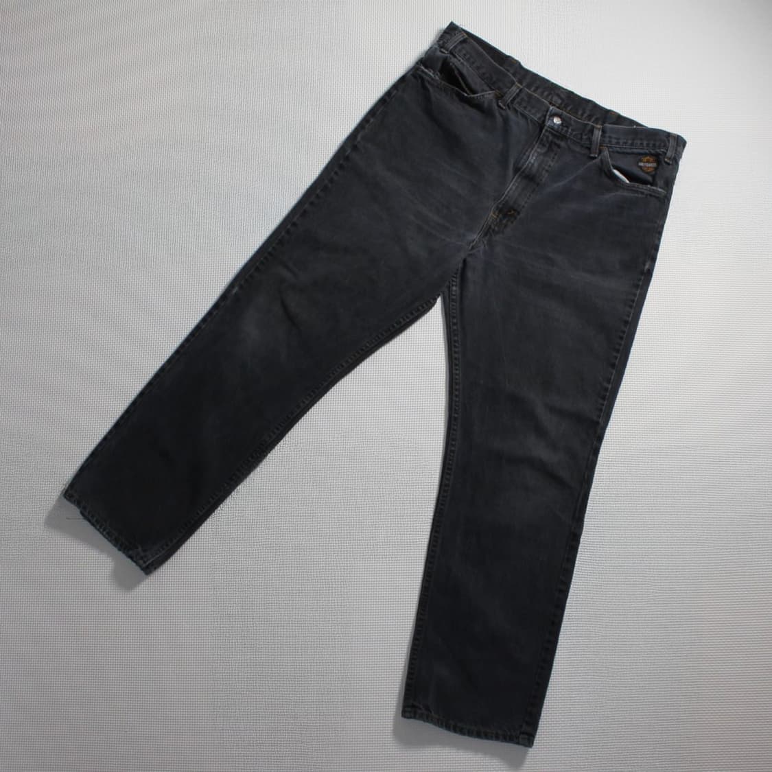 Harley-Davidson 할리 데이비슨 미국생산 블랙 데님 팬츠 상품이미지2
