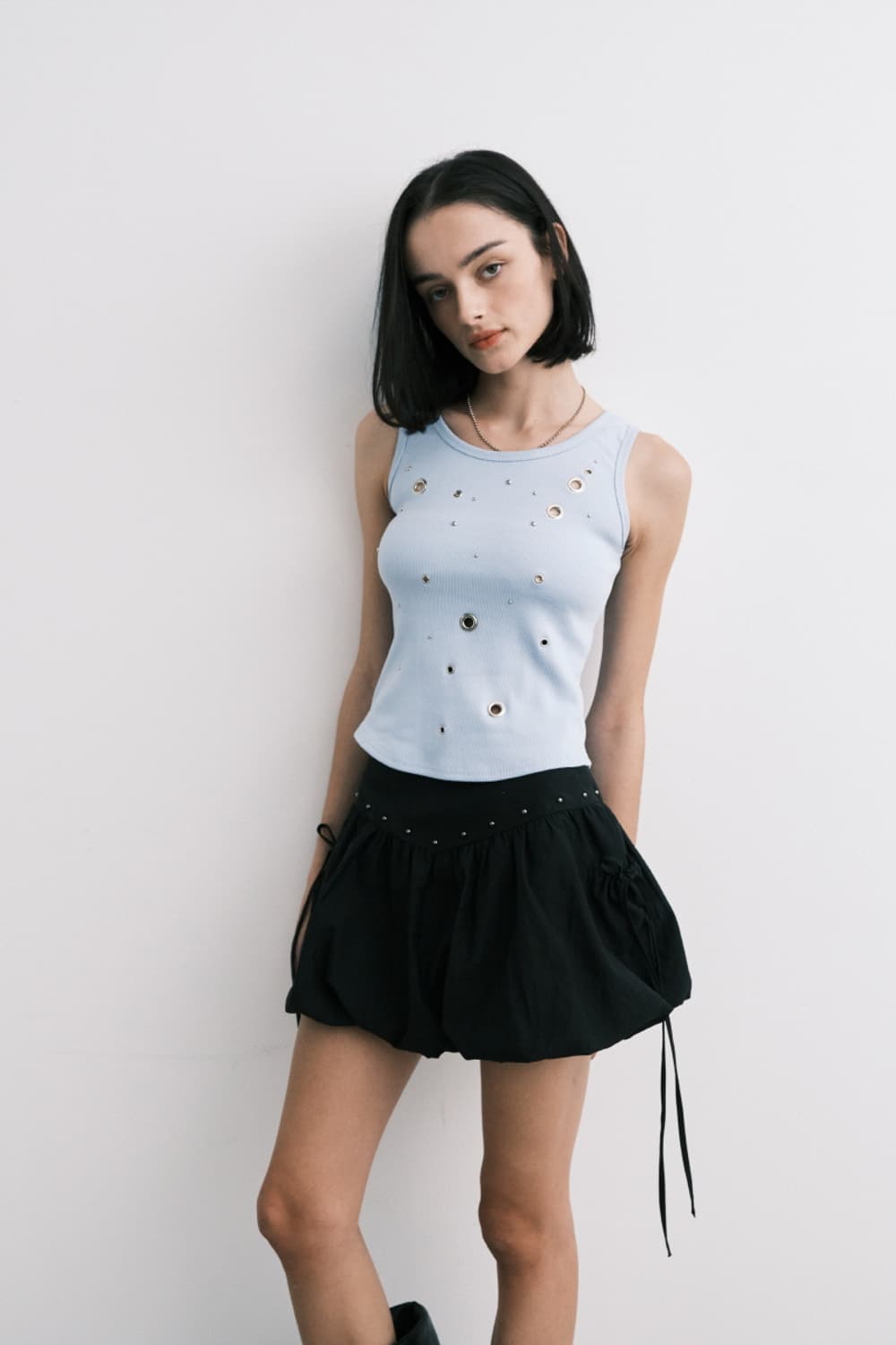 미드나잇 무브 벌룬스커트 (black) 상품이미지1