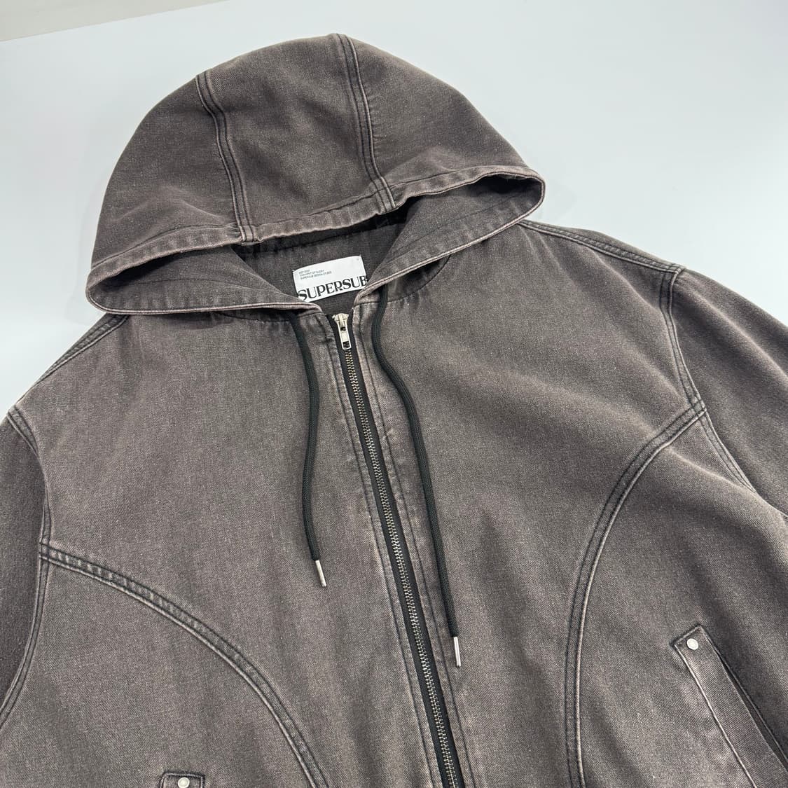 Supersub 슈퍼서브 차콜 후드집업 상품이미지4