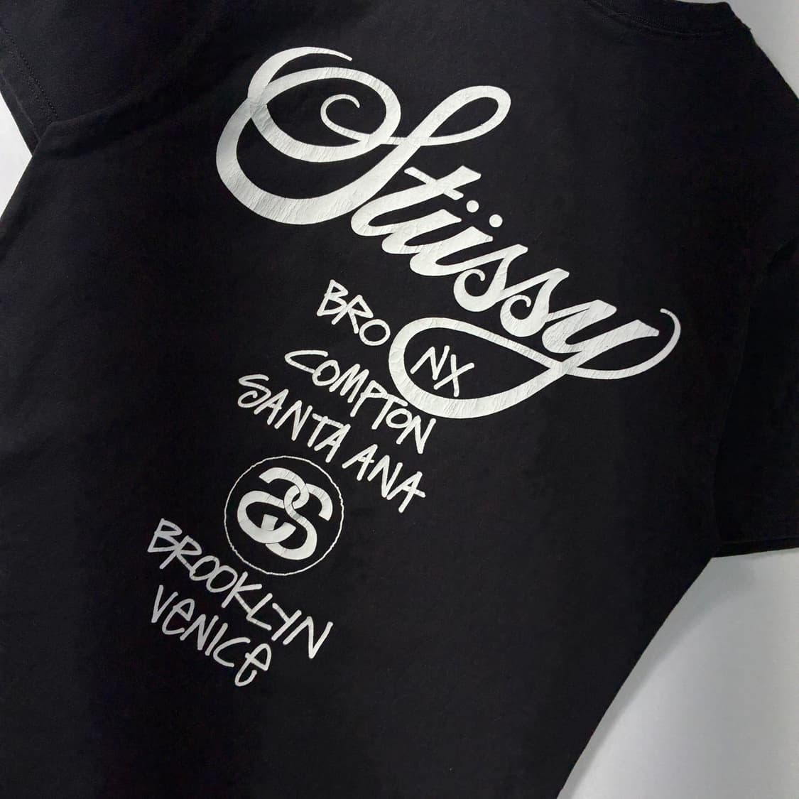 Stussy  스투시 월드투어 블랙 반팔티셔츠  상품이미지5