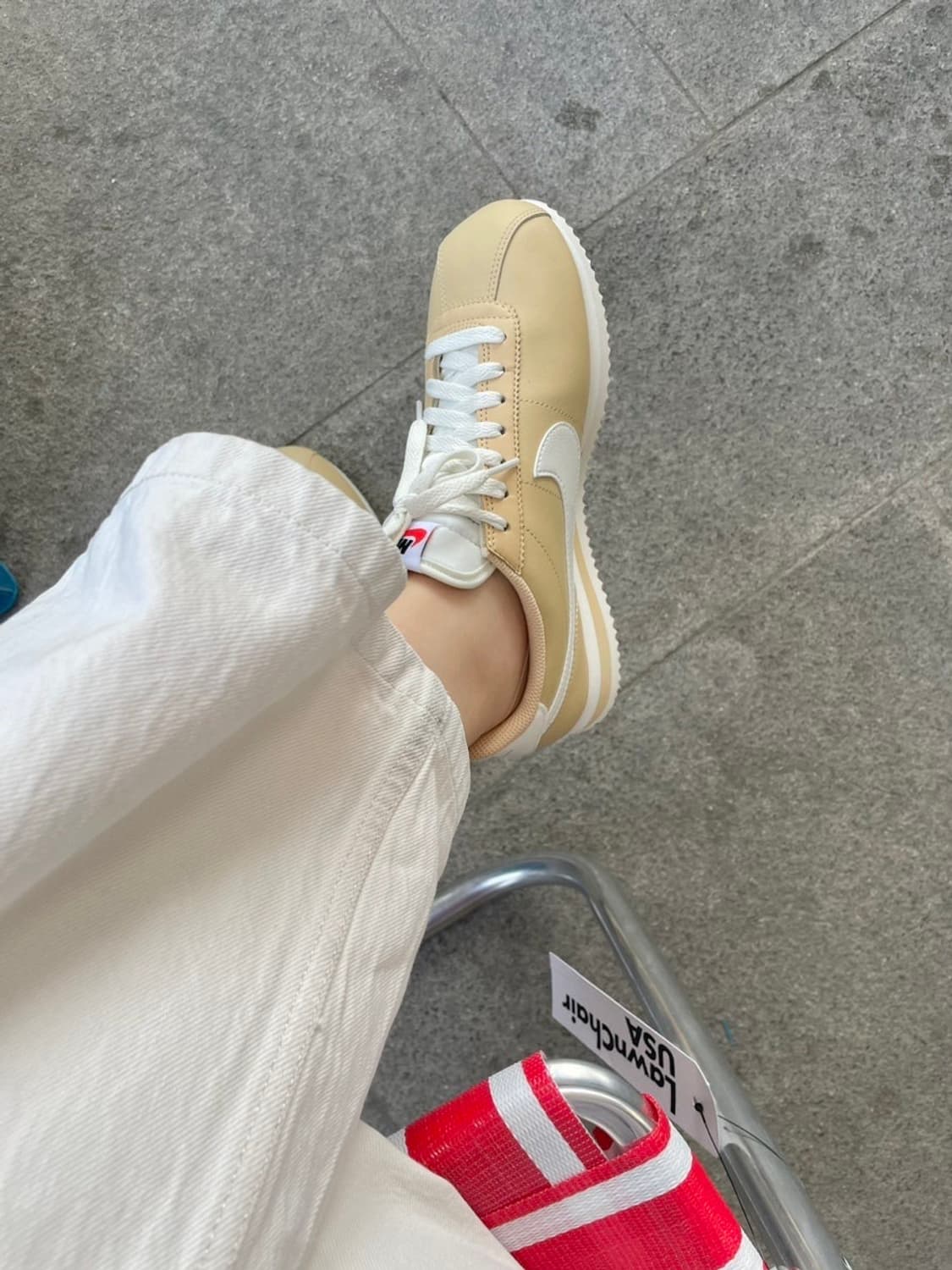 나이키 코르테즈 레더 세서미 245mm 상품이미지2