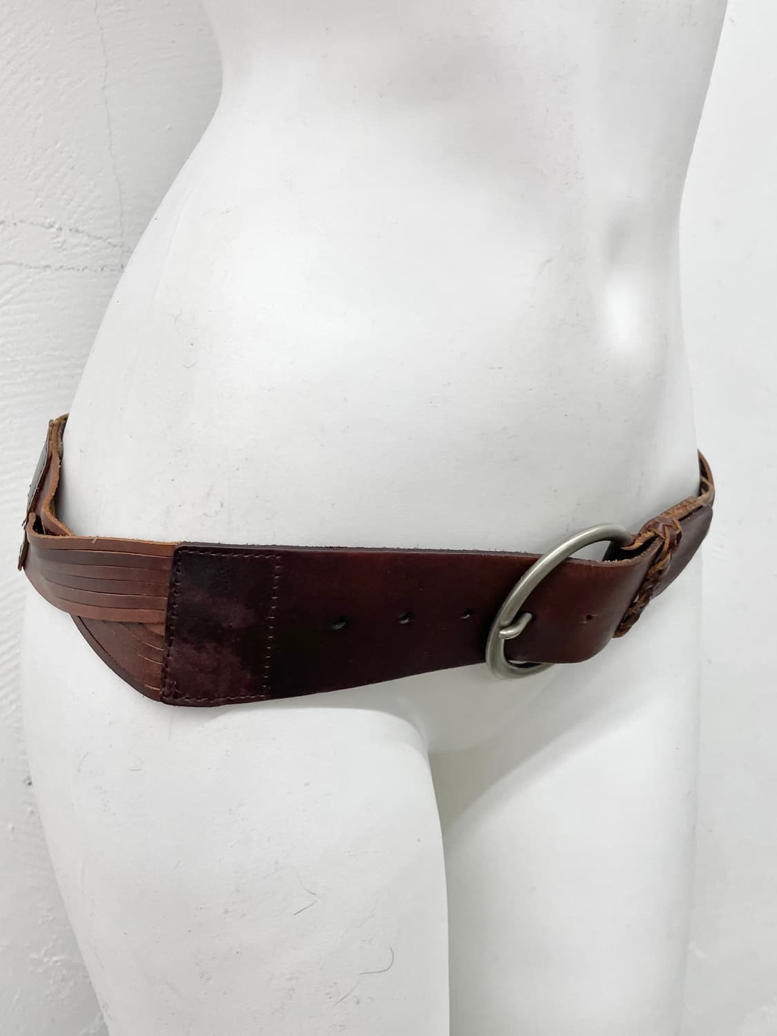 리얼레더 위빙 디테일 버클 벨트 상품이미지5