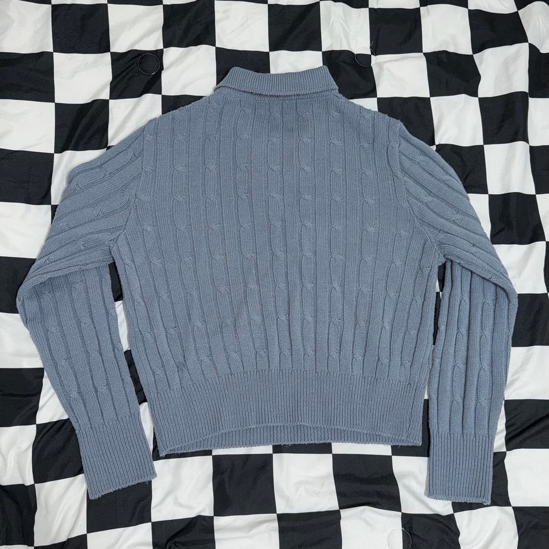 폴로 랄프로렌 케이블 크롭 카라 니트 상품이미지3