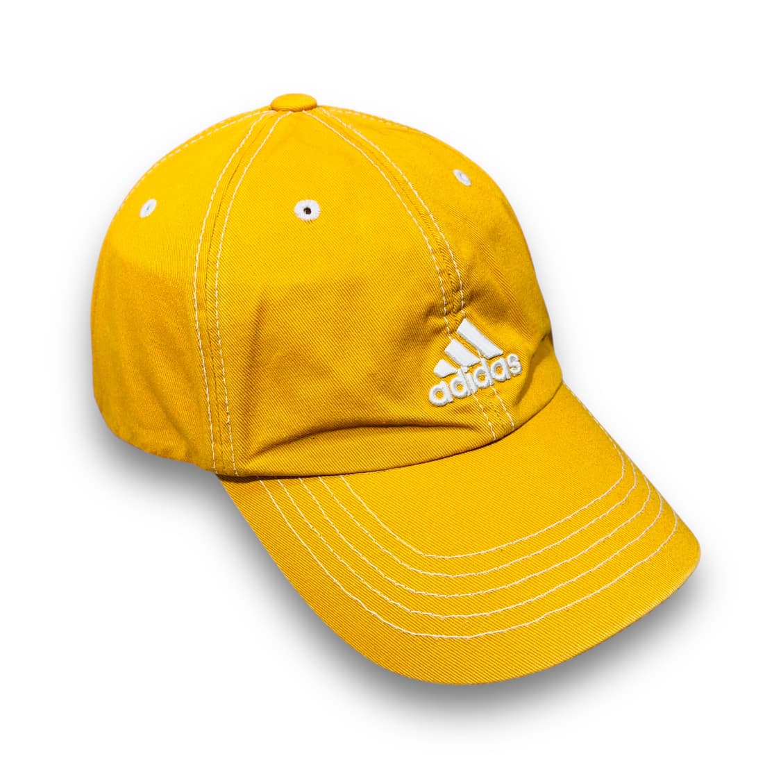 아디다스 삼선 로고 베이스볼 코튼 옐로우 볼캡 상품이미지1
