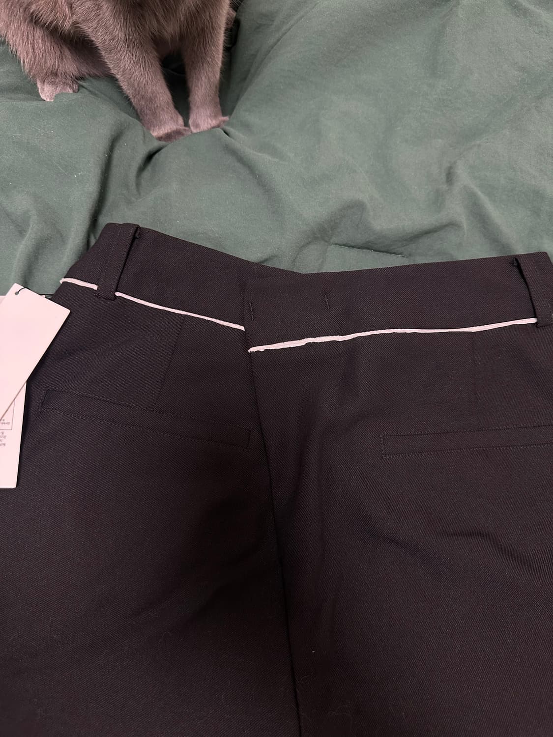 마뗑킴 투턱 커튼 트라우저 팬츠  상품이미지4