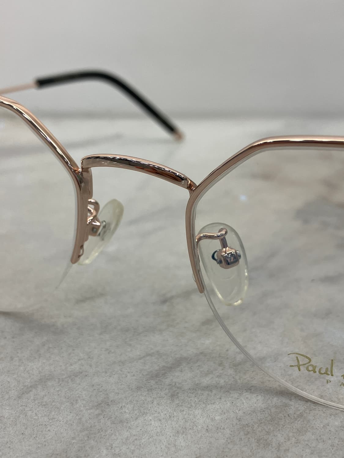 B41 폴 휴먼 Paul Hueman 로즈골드 라운드 반무테 안경 상품이미지5