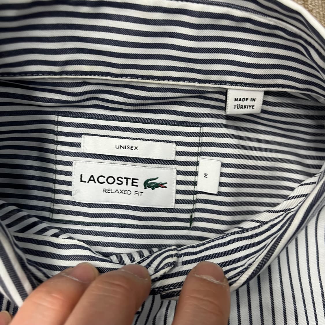 라코스테 스트라이프 셔츠 상품이미지5