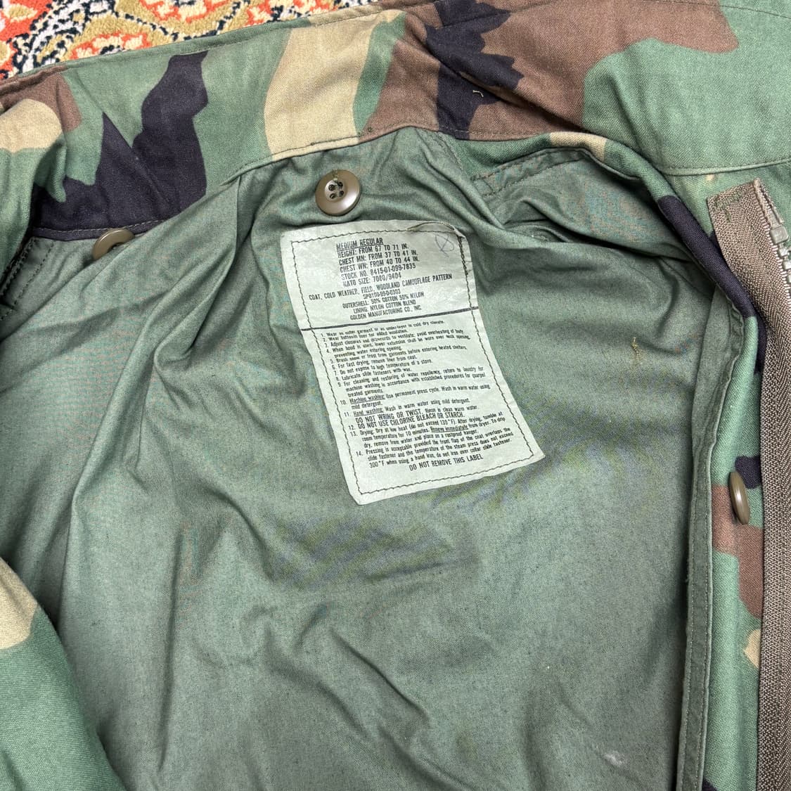 [M-R] M65 OG 우드랜드 필드 자켓 상품이미지6