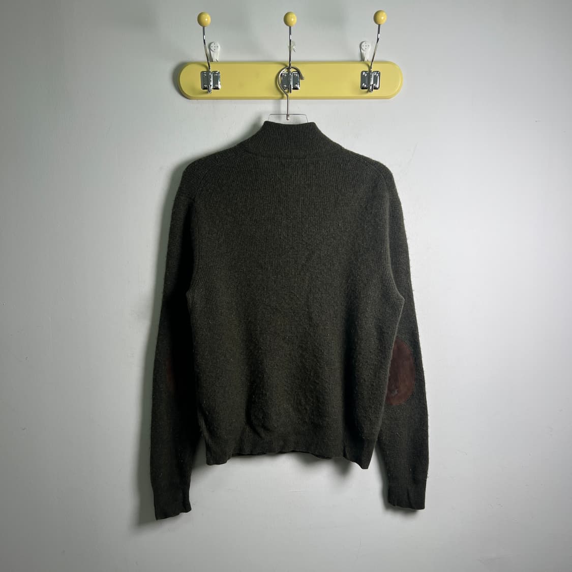 폴로 랄프로렌 카키 하프 버튼 울 니트 스웨터 L 상품이미지2