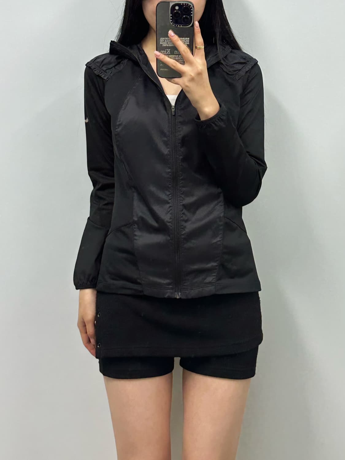 나이키 암로고 블랙 경량 바람막이 상품이미지1