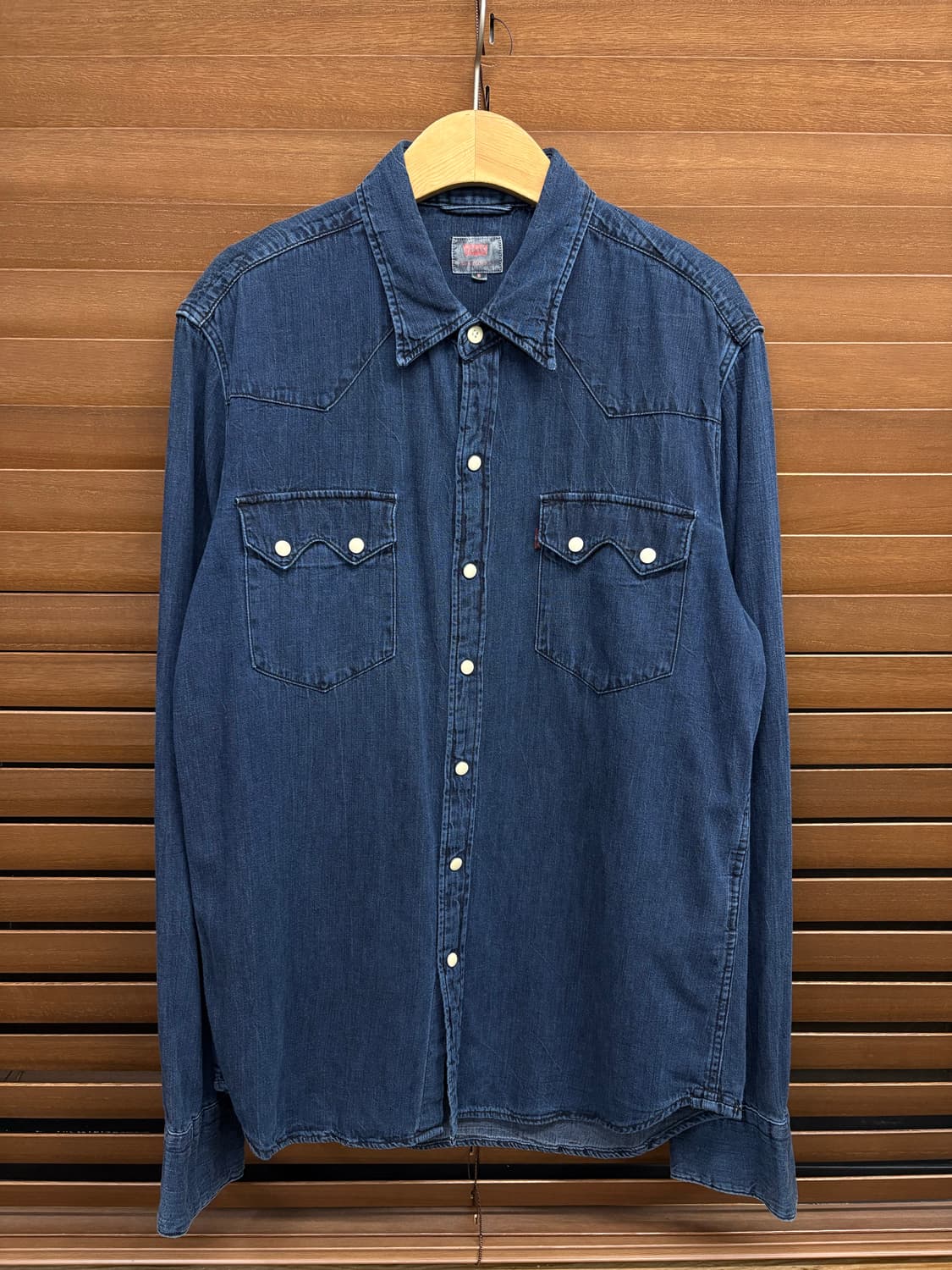리바이스 빈티지 클래식 웨스턴 스탠다드 데님셔츠 청남방 상품이미지5