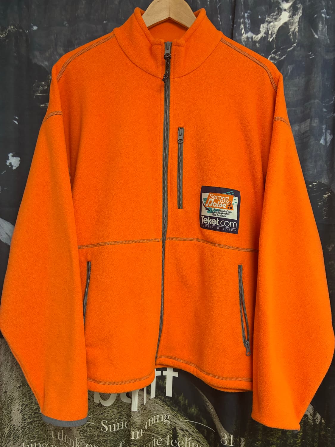 테켓 플리스 자켓 오렌지 상품이미지1