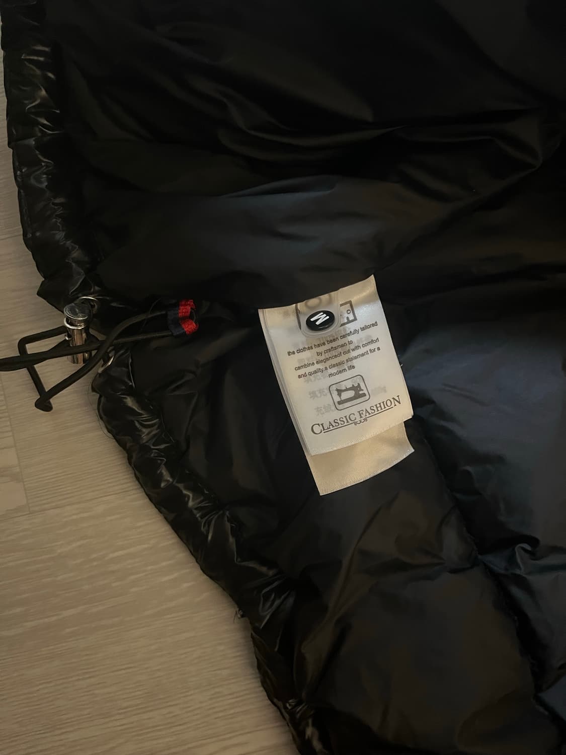 몽클레르 마야 후드 쇼트 다운 자켓 블랙 (M)  상품이미지3