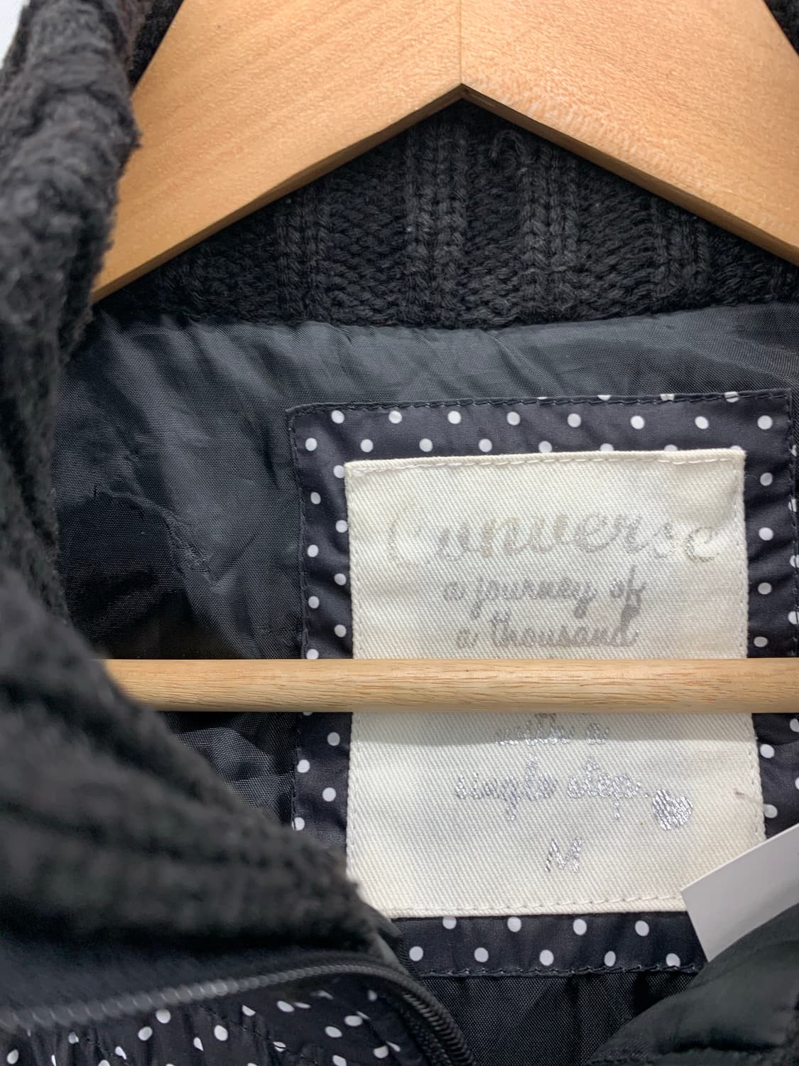 컨버스 퍼후드 도트 패딩 상품이미지6