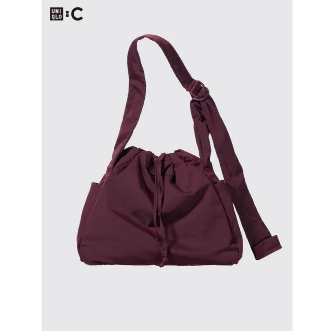 유니클로 C 소프트 퍼피 숄더백 와인 상품이미지1