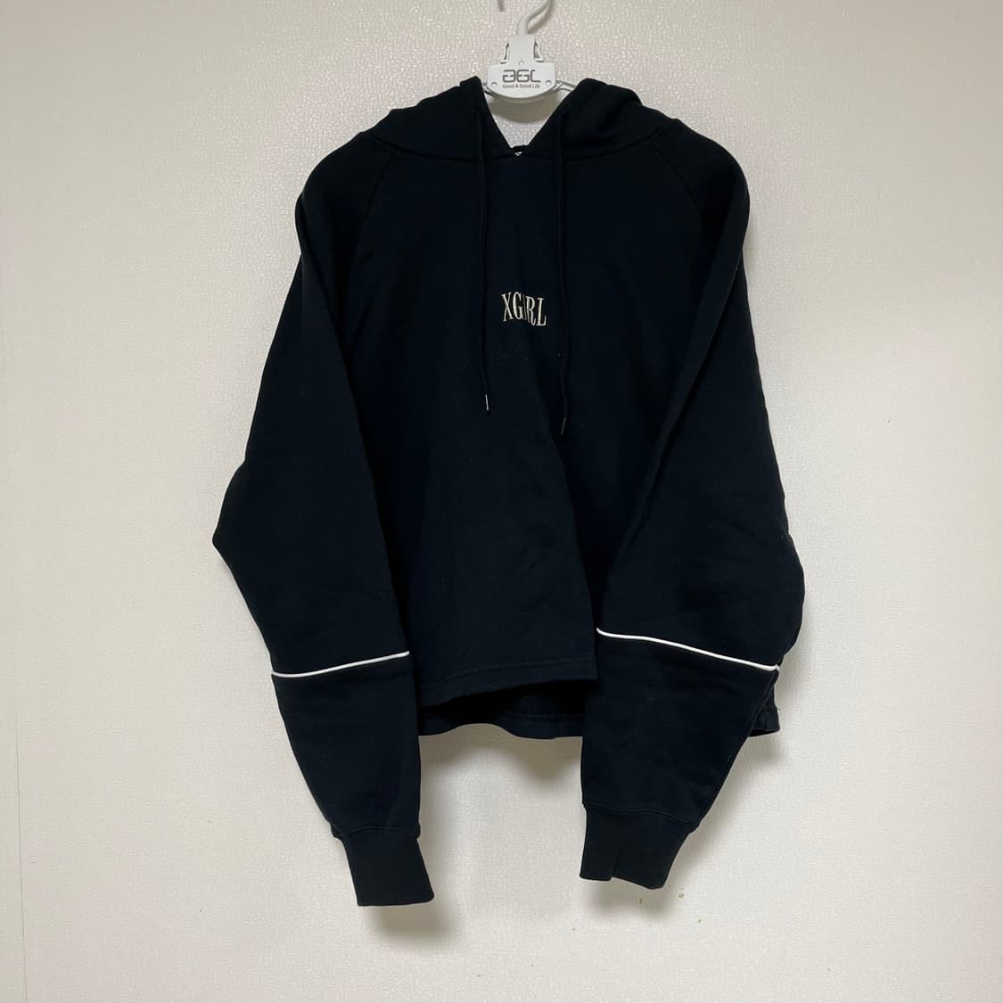 엑스걸 크롭 후드티  상품이미지1