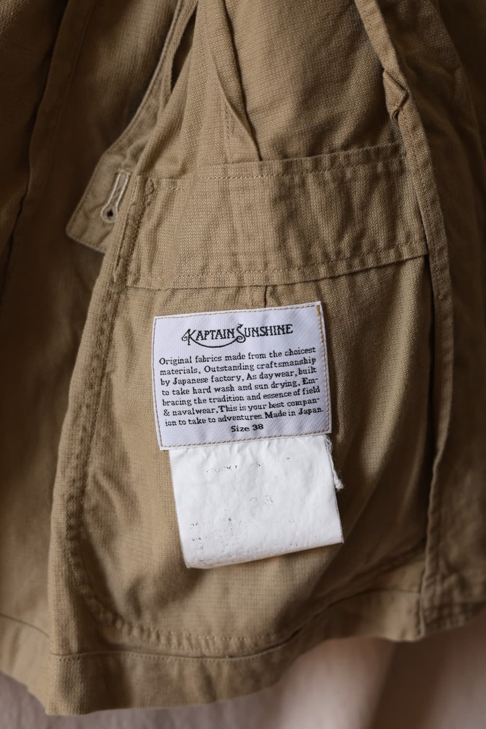 캡틴선샤인 린넨 코튼 혼방 더블 자켓 38 상품이미지8