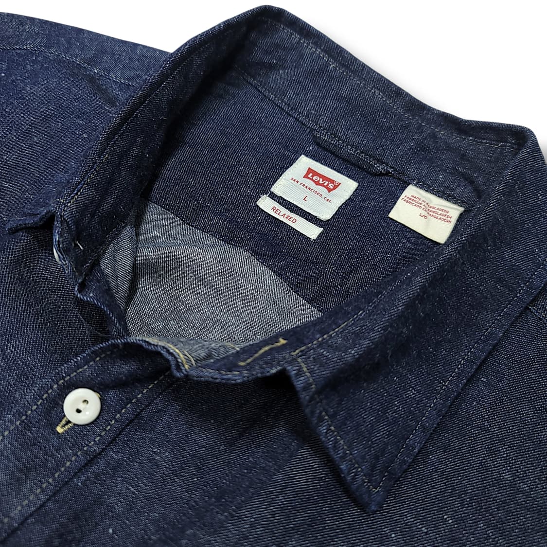 [L] 리바이스 진청 잭슨 워커 릴렉스 오버 데님 긴팔셔츠 상품이미지7