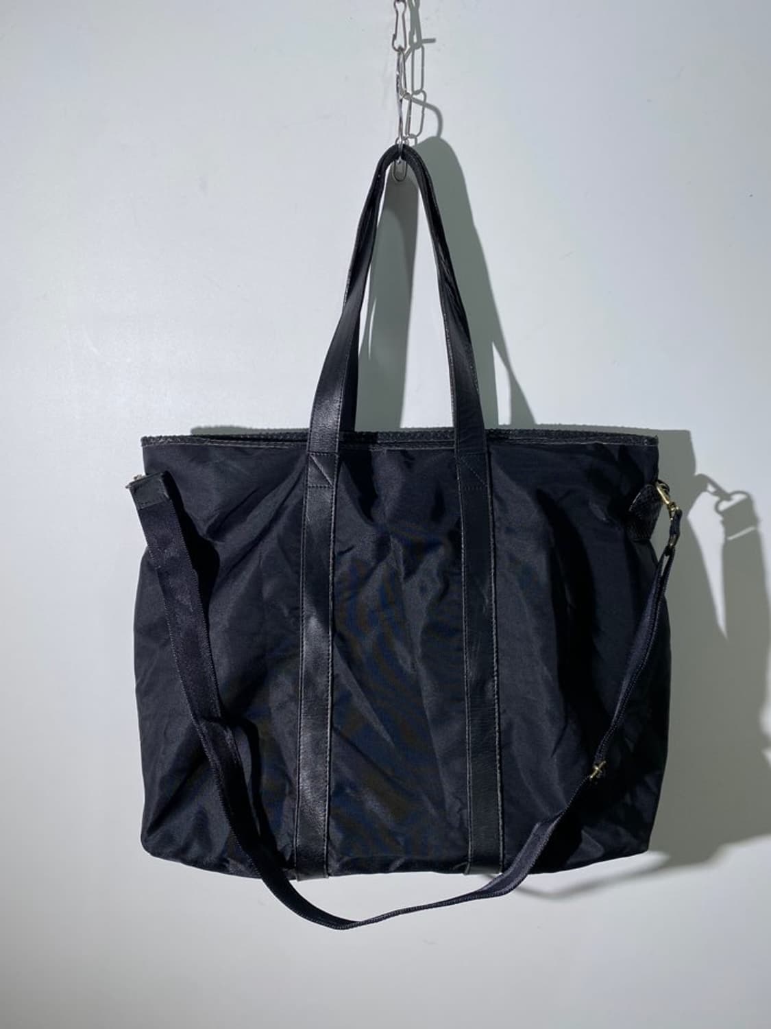 osam 파이톤 트리밍 토트백 상품이미지2