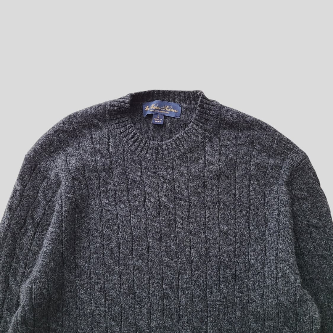 브룩스브라더스 램스울 케이블 니트 상품이미지2