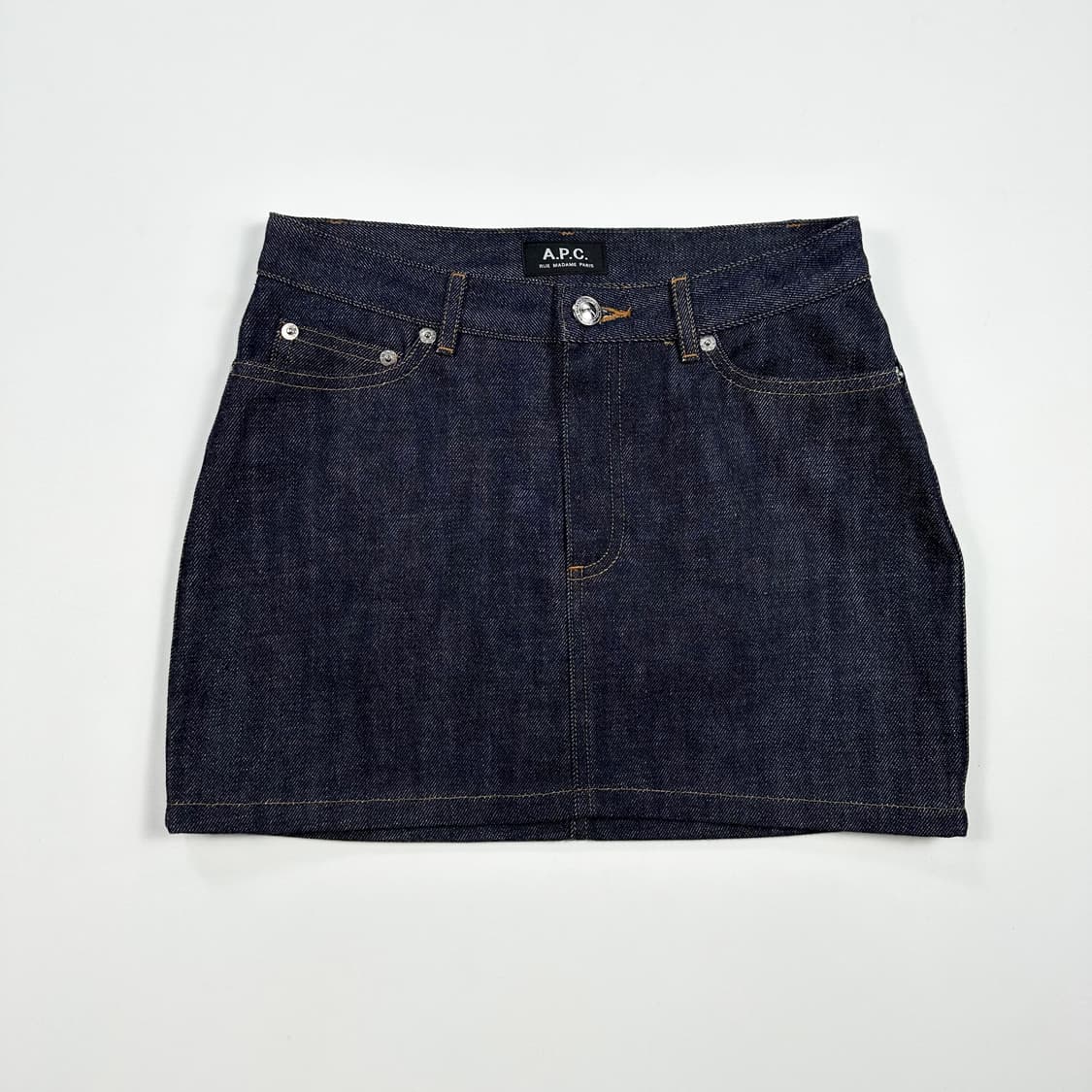 26 A.P.C. 아페쎄 미니주페 생지 데님스커트 상품이미지1