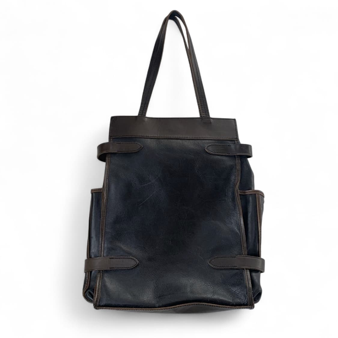 요지 야마모토 레더 버클 토트백 상품이미지2