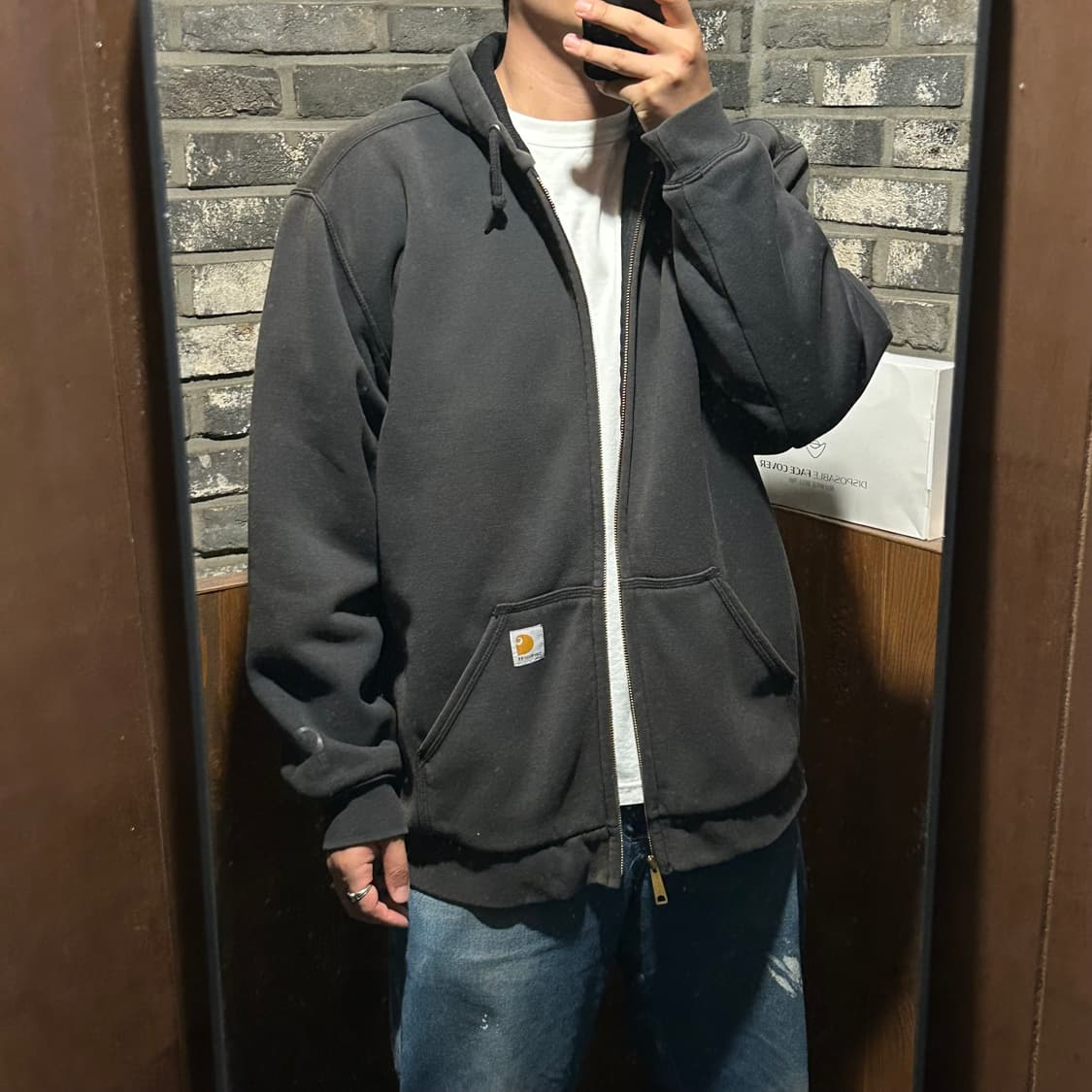 L) 칼하트 레인디펜더 워크웨어 써멀 후드집업 W31 상품이미지10