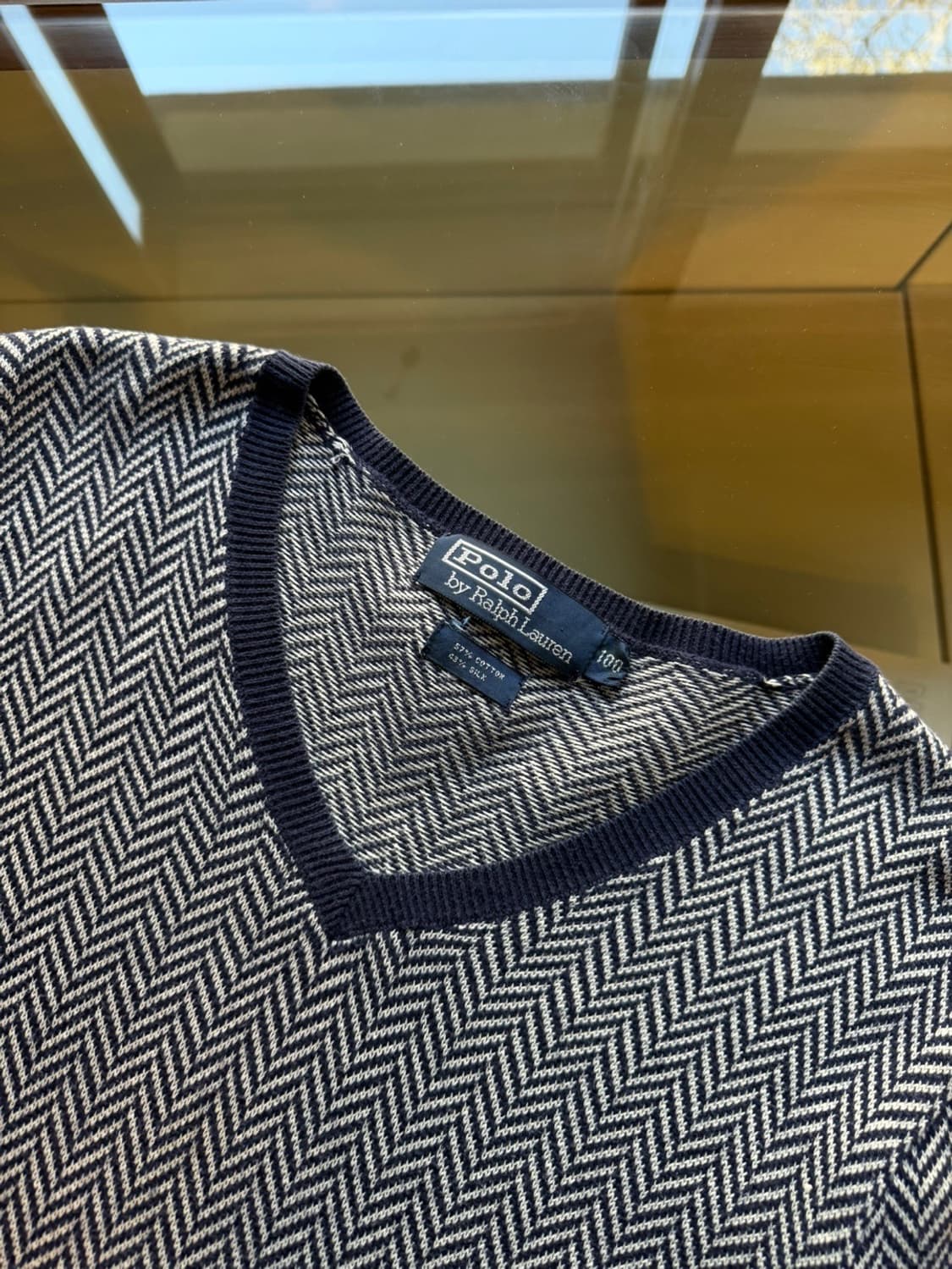 폴로 랄프로렌 코튼 실크 브이넥 니트 100 상품이미지6