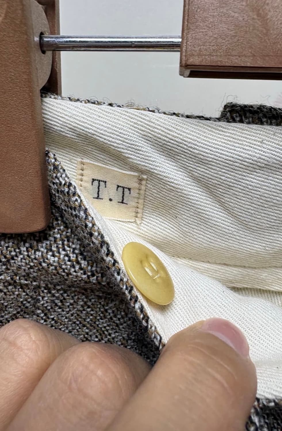 [32] 타이가타카하시 lot 201 울 워크트라우저 멜란 지브라운 상품이미지5