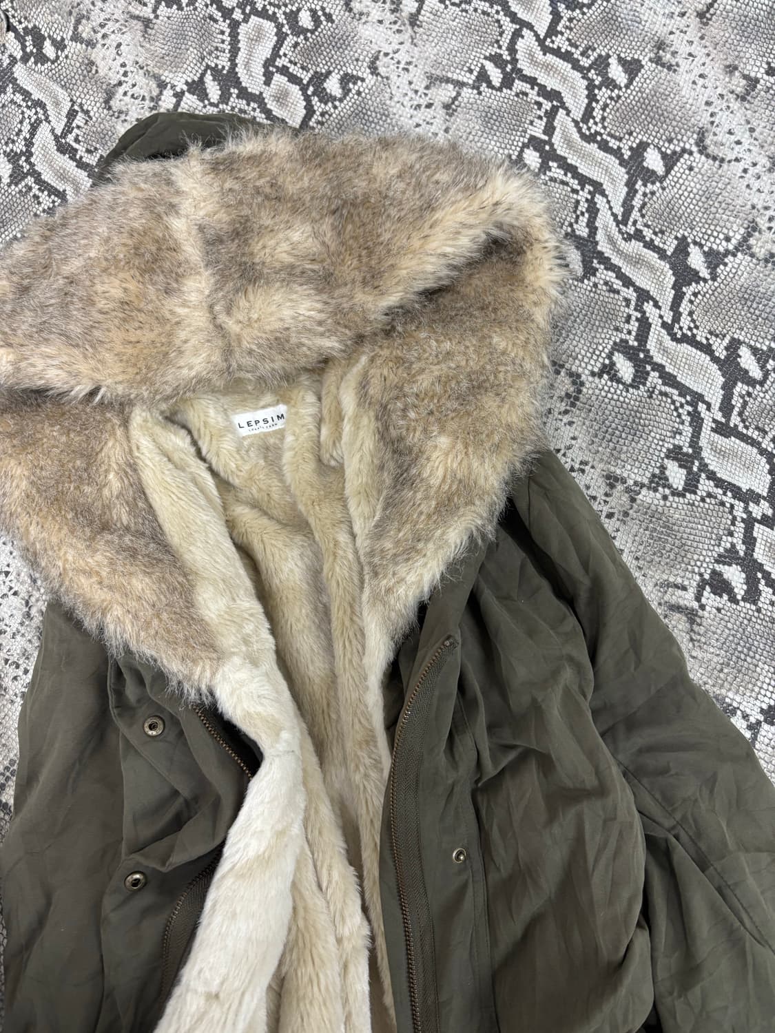 Grunge Mood Fur Trimming Parka 상품이미지6