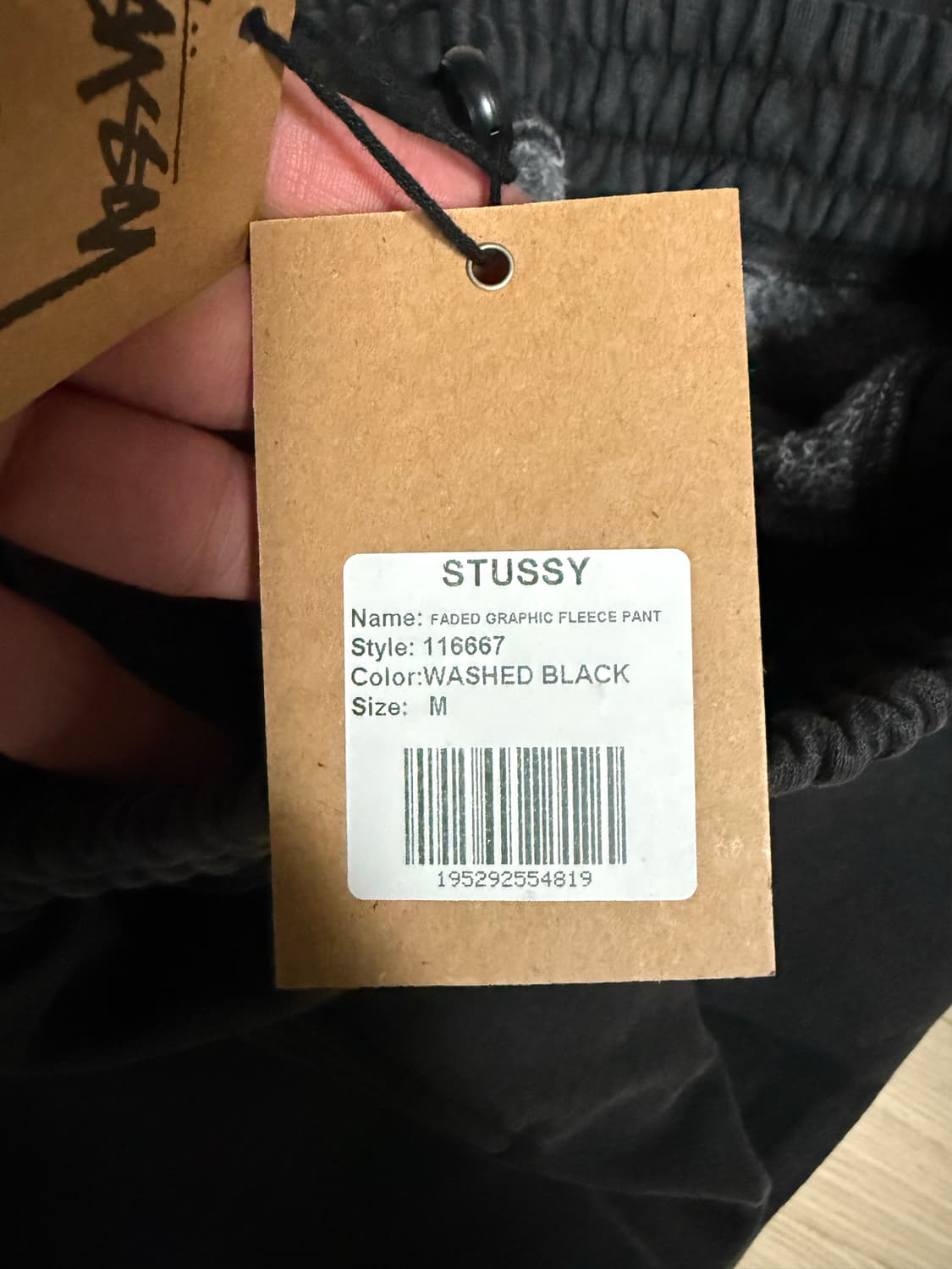 [M] 스투시 페이디드 워시드블랙 팬츠 상품이미지2