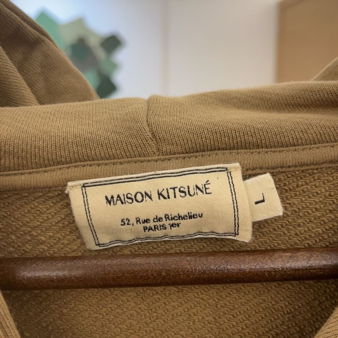 메종키츠네 칠랙스 모던캐주얼 폭스 패치 후드티 L C09467 상품이미지5