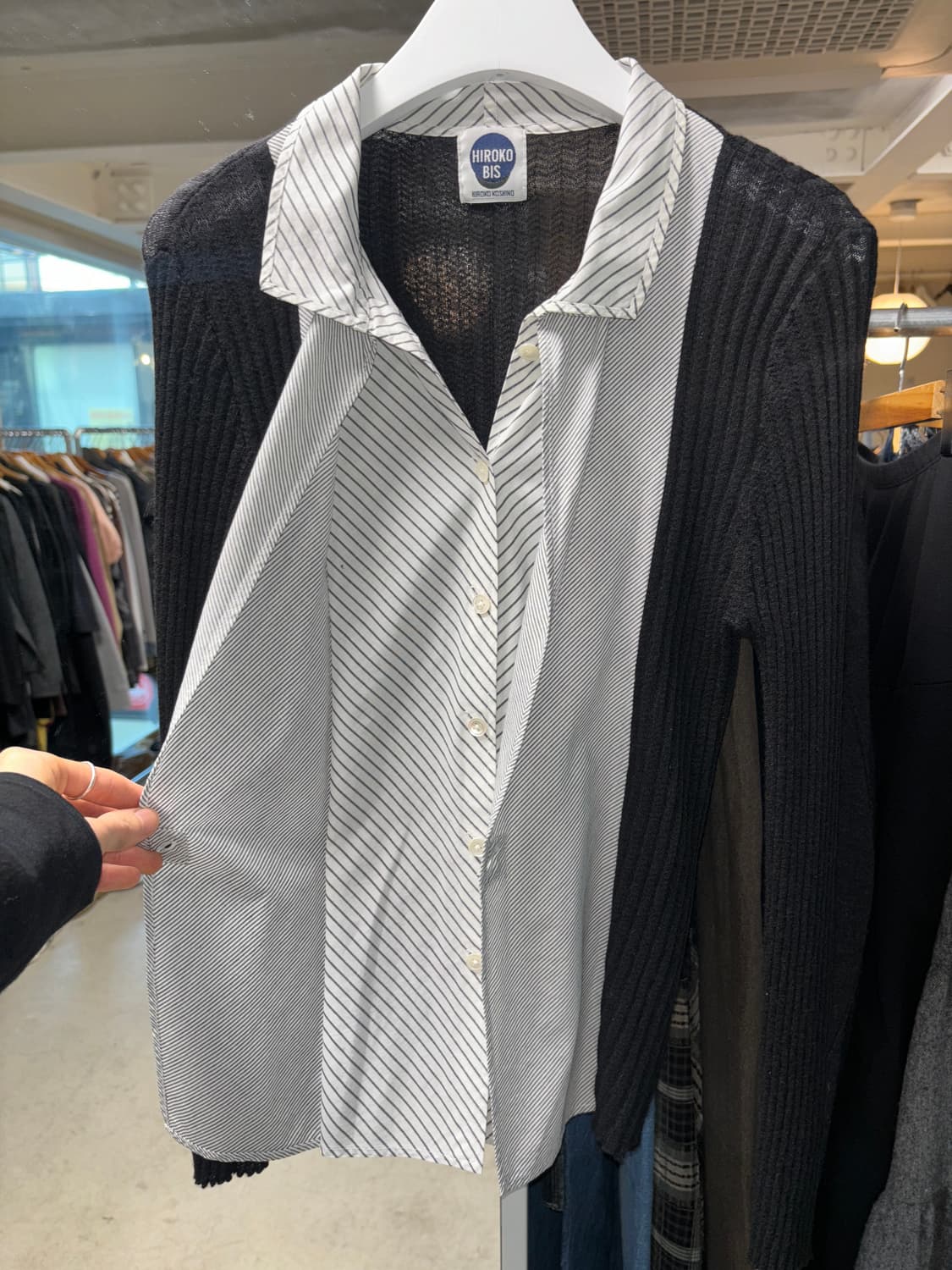 히로코 비스 레이어드 가디건 상품이미지2