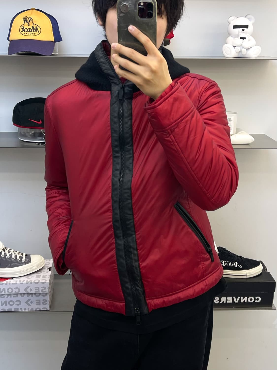 아르마니 꼴레지오니 워터 리펠런트 나일론 후드자켓 상품이미지2