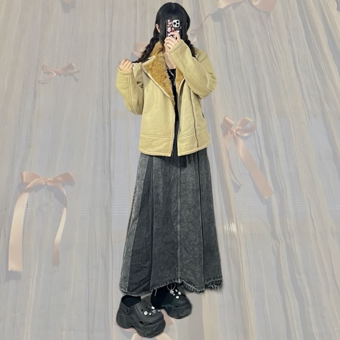 라이더 무스탕 자켓 상품이미지1