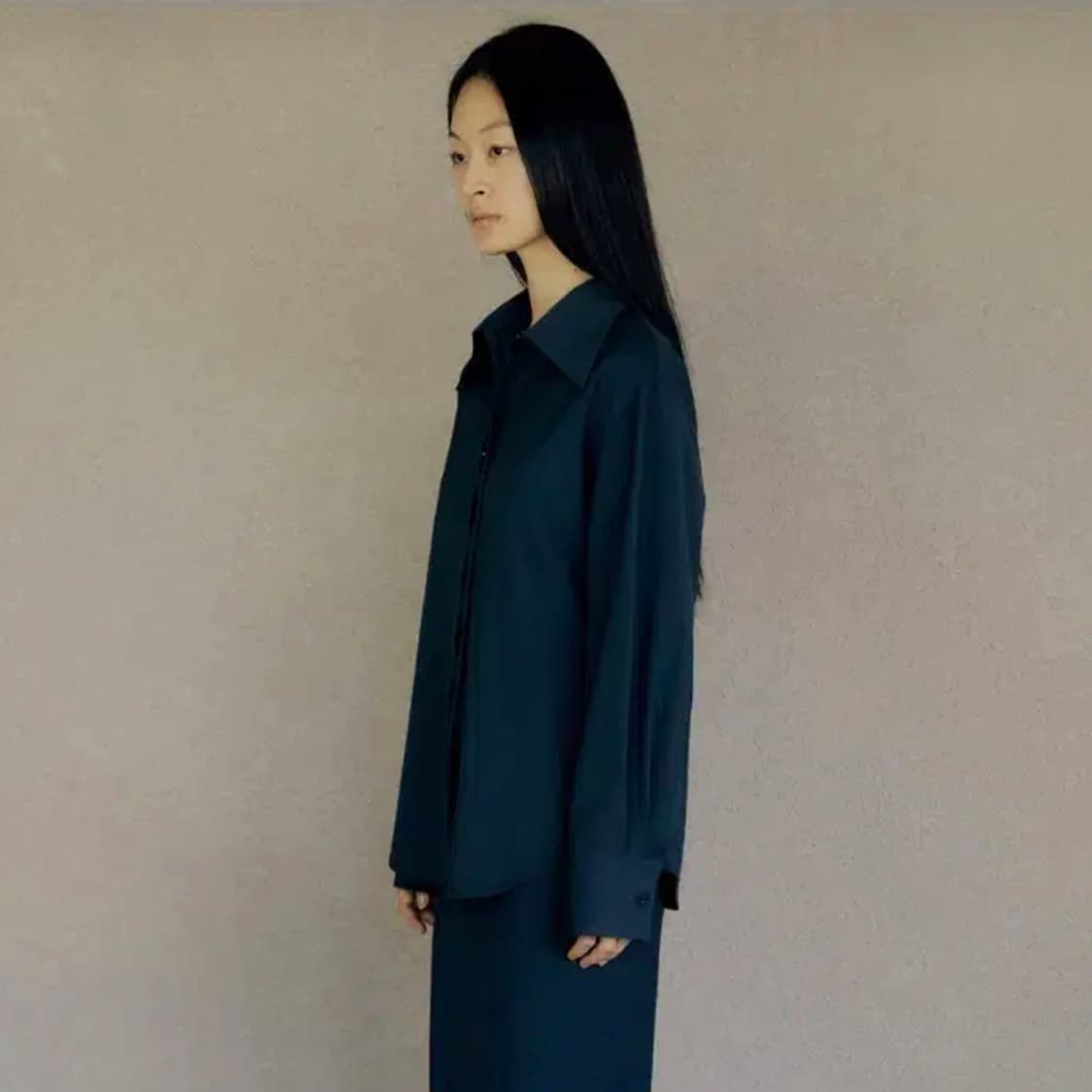 로우클래식(LOW CLASSIC) 와이드카라 울셔츠 55-66 상품이미지3