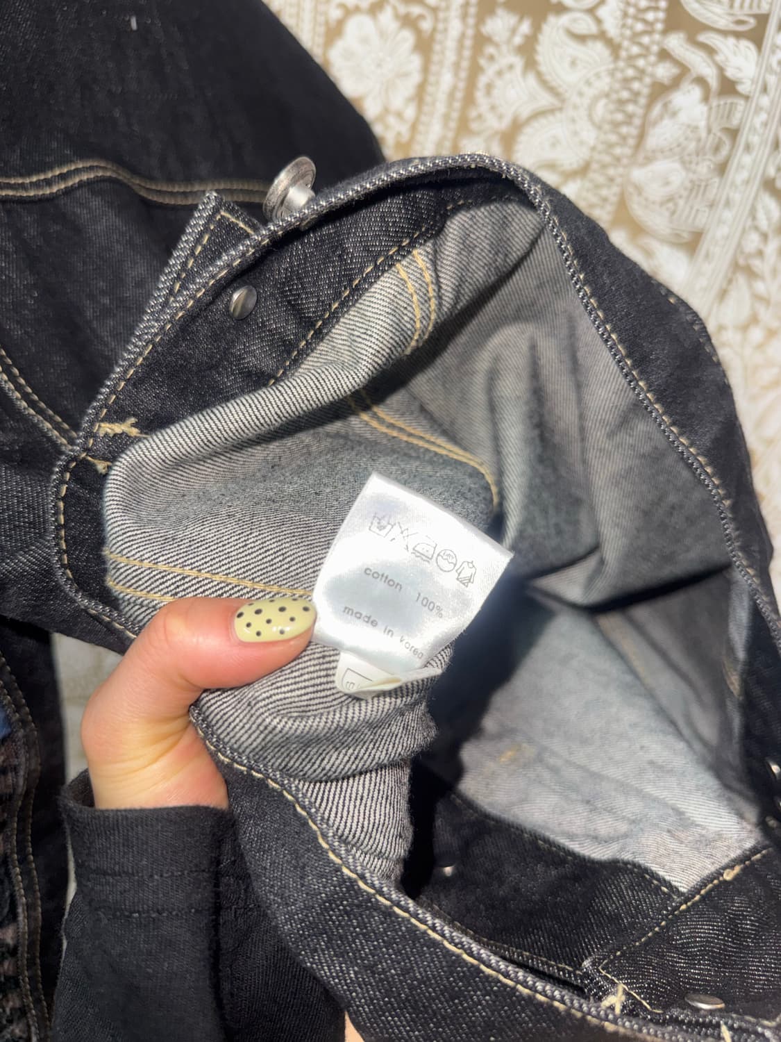 SEESAW 에스닉 나바호 흑청 데님 트러커  상품이미지6