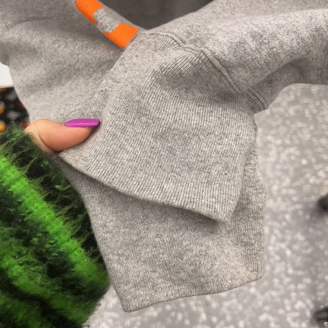 폴로 랄프로렌 올드스쿨 오렌지 슬리브로고 기모 후드티 105 C07247 상품이미지6