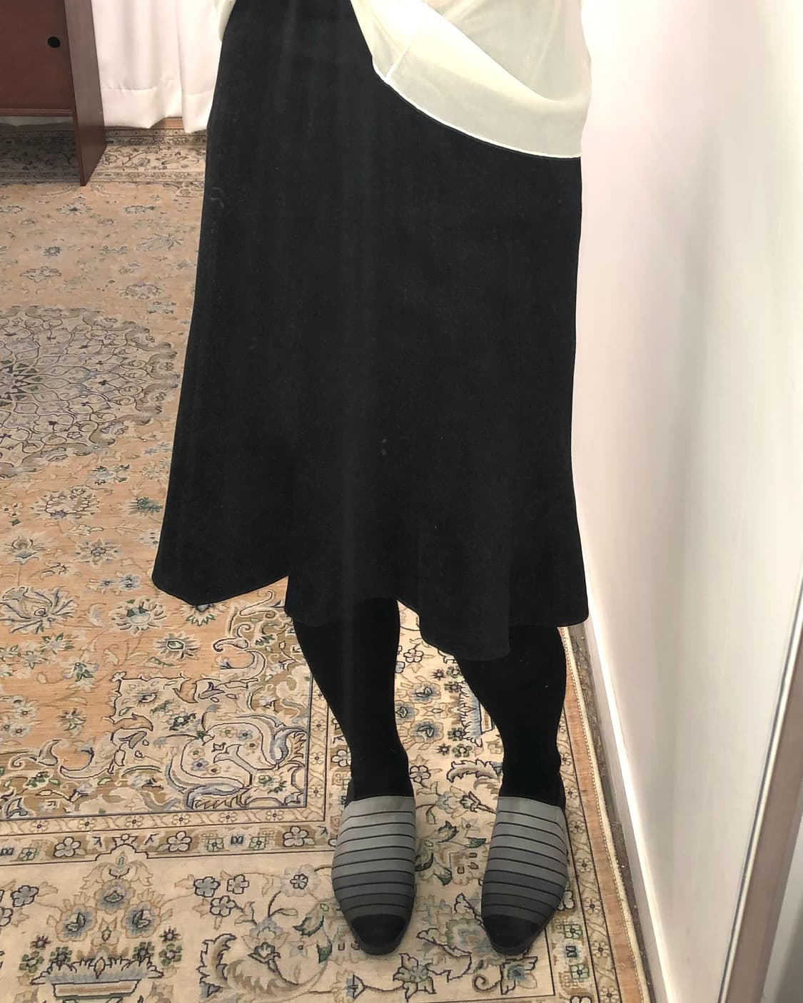 차콜 미디 스커트 상품이미지2